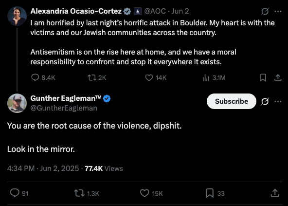 It is AOC's fault, apparently?